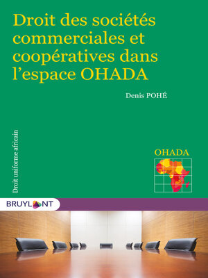 cover image of Droit des sociétés commerciales et coopératives dans l'espace OHADA
